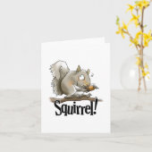 Eichhörnchen-Anmerkungs-Karte Karte (Gelbe Blume)