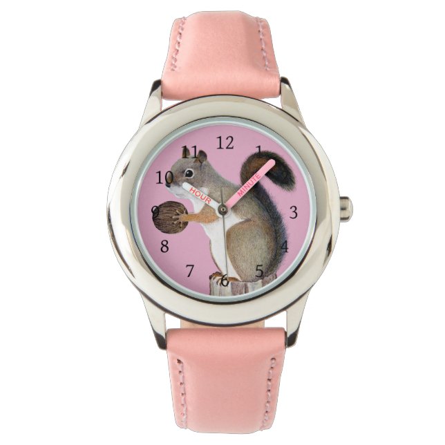 Eichhörnchen Armbanduhr (Vorderseite)