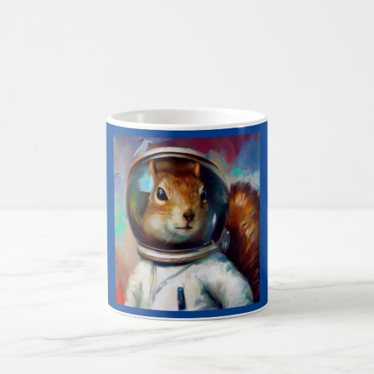 Eichhörnchen Astronaut Kaffeetasse (Mittel)