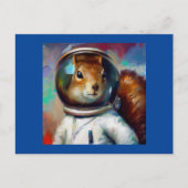 Eichhörnchen Astronaut Postkarte (Vorderseite)
