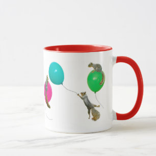 Eichhörnchen auf Ballon-Tasse Tasse