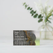 Eichhörnchen auf Baum Visitenkarte (Stehend Vorderseite)