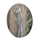 Eichhörnchen auf Baumdartboard Dartscheibe (Vorderseite rechts)