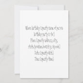 Eichhörnchen auf dem Kuchen Einladung (Rückseite)