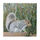 Eichhörnchen auf dem Lande Fliese (Vorderseite)