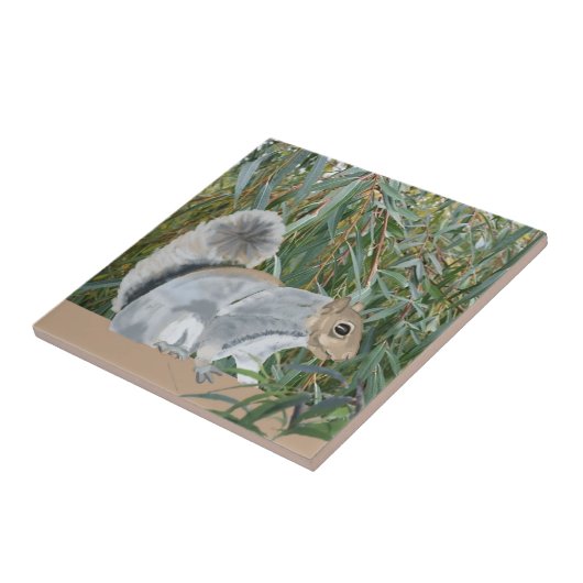 Eichhörnchen auf dem Lande Fliese (Seite)