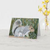 Eichhörnchen auf dem Lande Karte (Gelbe Blume)
