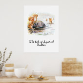 Eichhörnchen auf der Jagd Poster (Küche)