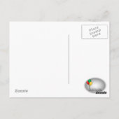 Eichhörnchen auf der Postkarte des Büros (Rückseite)