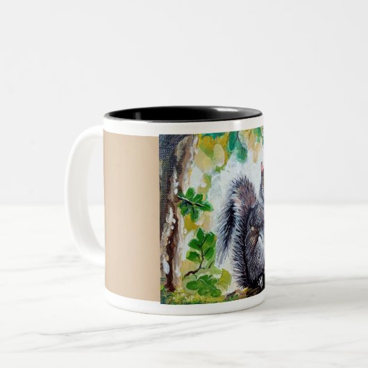 Eichhörnchen auf der Tasse (Vorderseite Links)