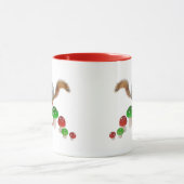 Eichhörnchen auf der Tasse Rot und Grün (Zentrum)