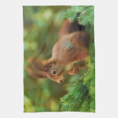 Eichhörnchen auf einem Baum Küchentuch (Vertikal)