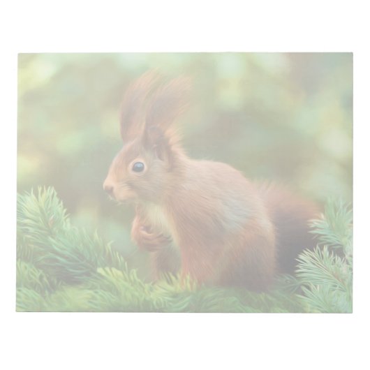 Eichhörnchen auf einem Baum Notizblock (Vorderseite)