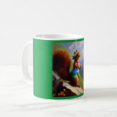 Eichhörnchen auf einem Berg Kaffeetasse (Vorderseite Links)