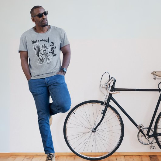 Eichhörnchen auf einem Fahrrad-Fahrrad-lustigen Ra T-Shirt