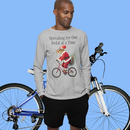 Eichhörnchen auf einem Fahrrad Weihnachtsgeschenk T-Shirt