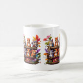 Eichhörnchen auf einem Holzbrett Kaffeetasse (VorderseiteRechts)