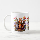 Eichhörnchen auf einem Holzbrett Kaffeetasse (Links)