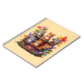 Eichhörnchen auf einem Holzbrett Notizblock (Linke Seite)