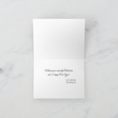 Eichhörnchen auf einem Traktor Weihnachten Karte (Innenseite)