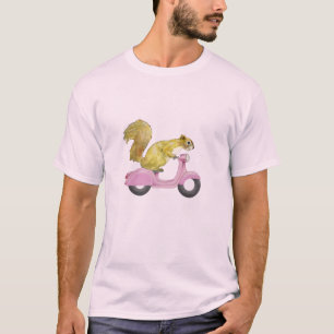 Eichhörnchen auf einem Vespa-T-Shirt T-Shirt
