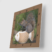 Eichhörnchen auf Fischen - Uhr (Winkel)