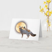 Eichhörnchen auf Fox-Karte Karte (Gelbe Blume)