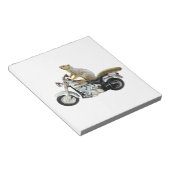 Eichhörnchen auf Motorrädern Notizblock (angewinkelt)