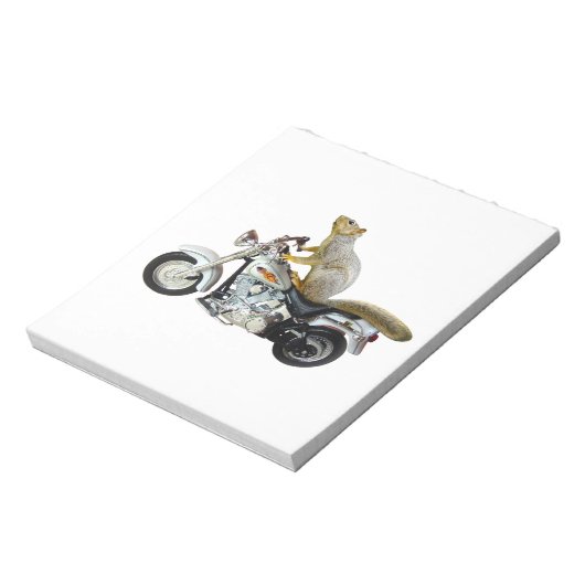 Eichhörnchen auf Motorrädern Notizblock (Rotiert)