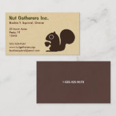 Eichhörnchen auf Pergament Visitenkarte (Vorne/Hinten)