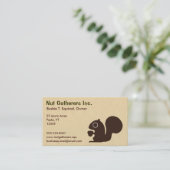 Eichhörnchen auf Pergament Visitenkarte (Stehend Vorderseite)