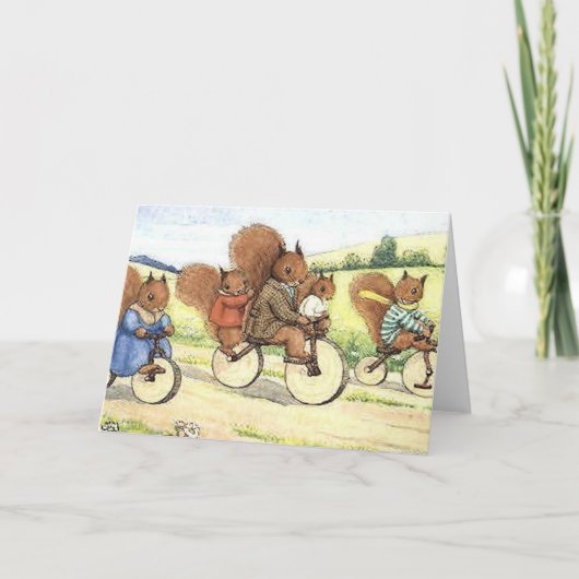 Eichhörnchen auf Rädern Karte (Vorderseite)