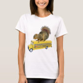 Eichhörnchen auf Schulbus T-Shirt (Vorderseite)