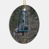 Eichhörnchen auf Vogelzufuhr Keramikornament (Rechts)