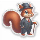 Eichhörnchen Aufkleber (Vorderseite)