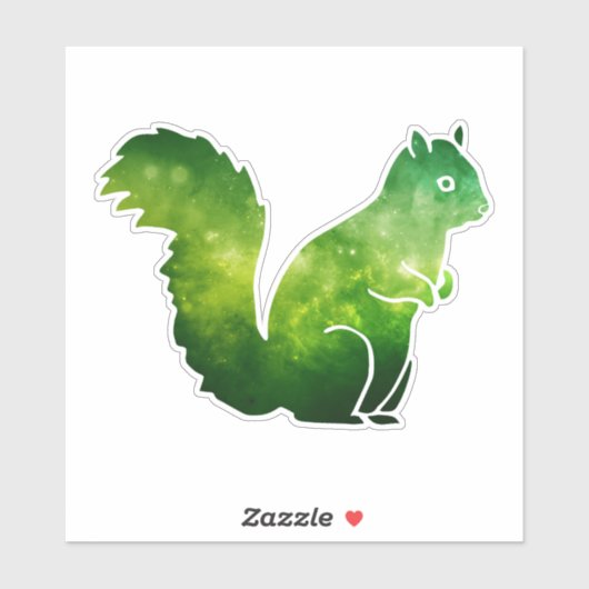 Eichhörnchen Aufkleber (Blatt)