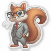 Eichhörnchen Aufkleber (Vorderseite)