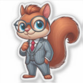 Eichhörnchen Aufkleber (Vorderseite)