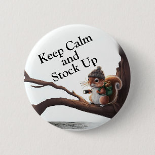 Eichhörnchen aus Button, Fertigpappe Button