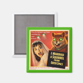 Eichhörnchen aus dem Weltraum Magnet (Vorderseite/Rückseite)