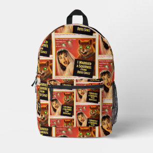 Eichhörnchen aus dem Weltraum-Parodie Bedruckter Rucksack
