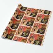 Eichhörnchen aus dem Weltraum-Parodie Geschenkpapier (Ungerollt)