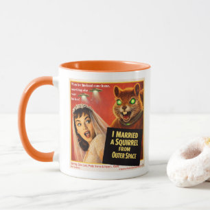 Eichhörnchen aus dem Weltraum-Parodie Tasse