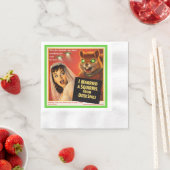 Eichhörnchen aus dem Weltraum Serviette (Beispiel)