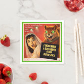 Eichhörnchen aus dem Weltraum Serviette (Beispiel)