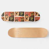 Eichhörnchen aus dem Weltraum Skateboard (Horizontal)