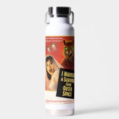 Eichhörnchen aus dem Weltraum Trinkflasche (Vorne)