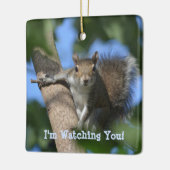Eichhörnchen aus einem Personalisierten Baum Keramikornament (Links)