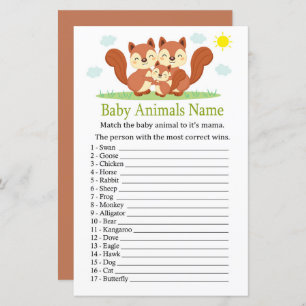 Eichhörnchen Baby Animes Name Game
