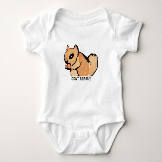 Eichhörnchen Baby Strampler (Vorderseite)